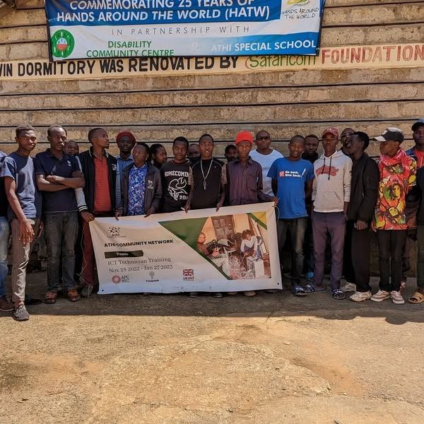AthiCN community youth participating in practical technical and digital skills training
